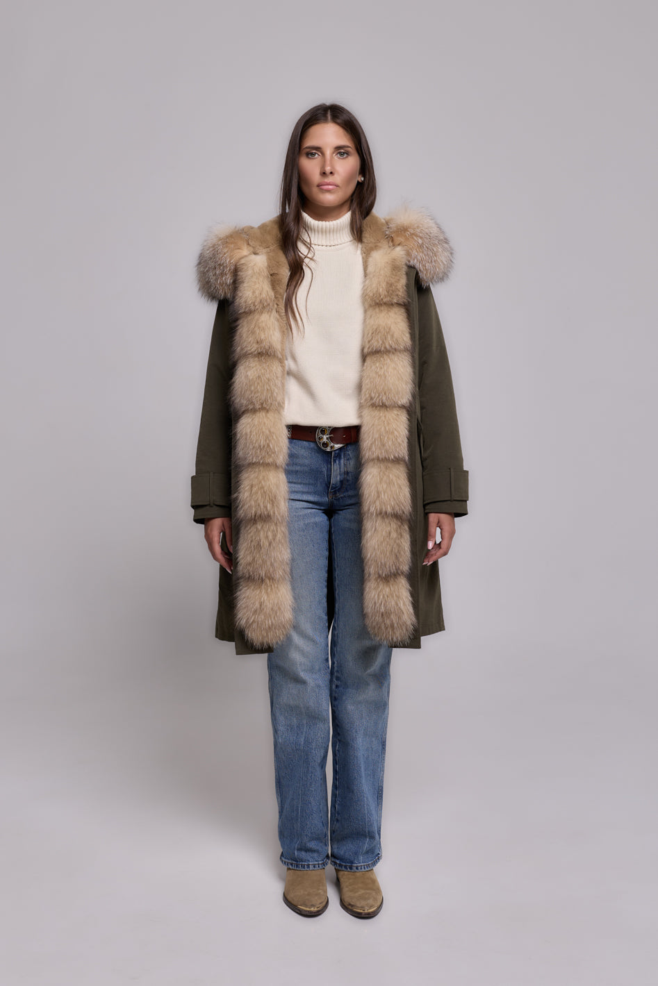 Parka in cotone tecnico impermeabile xlong  Cristal prestige