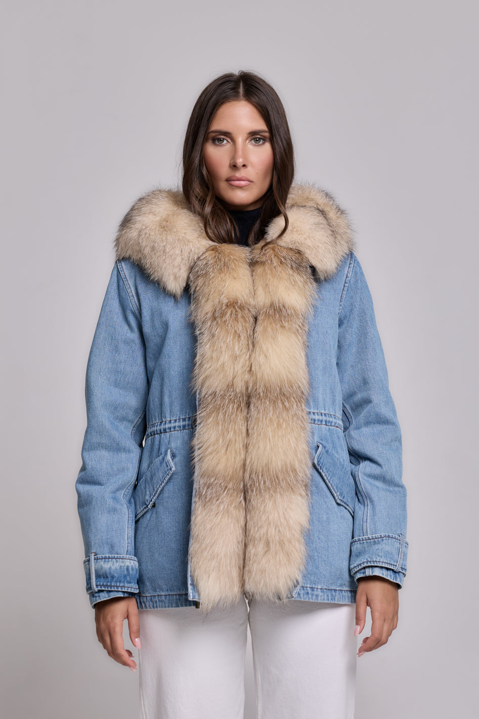 Parka short denim Cristal Fox