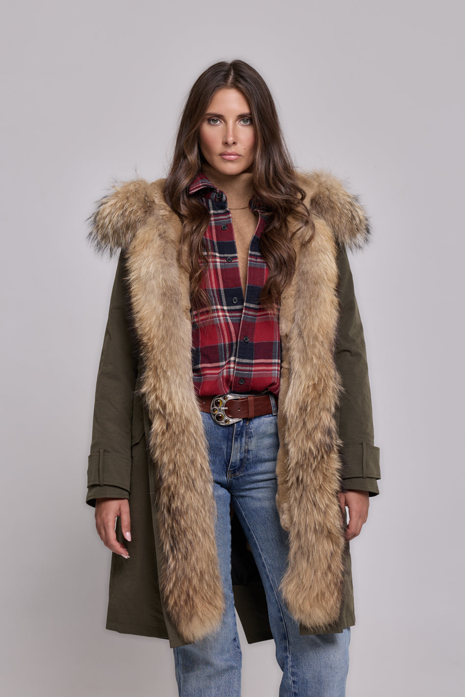 Parka in cotone tecnico impermeabile X-long raccon