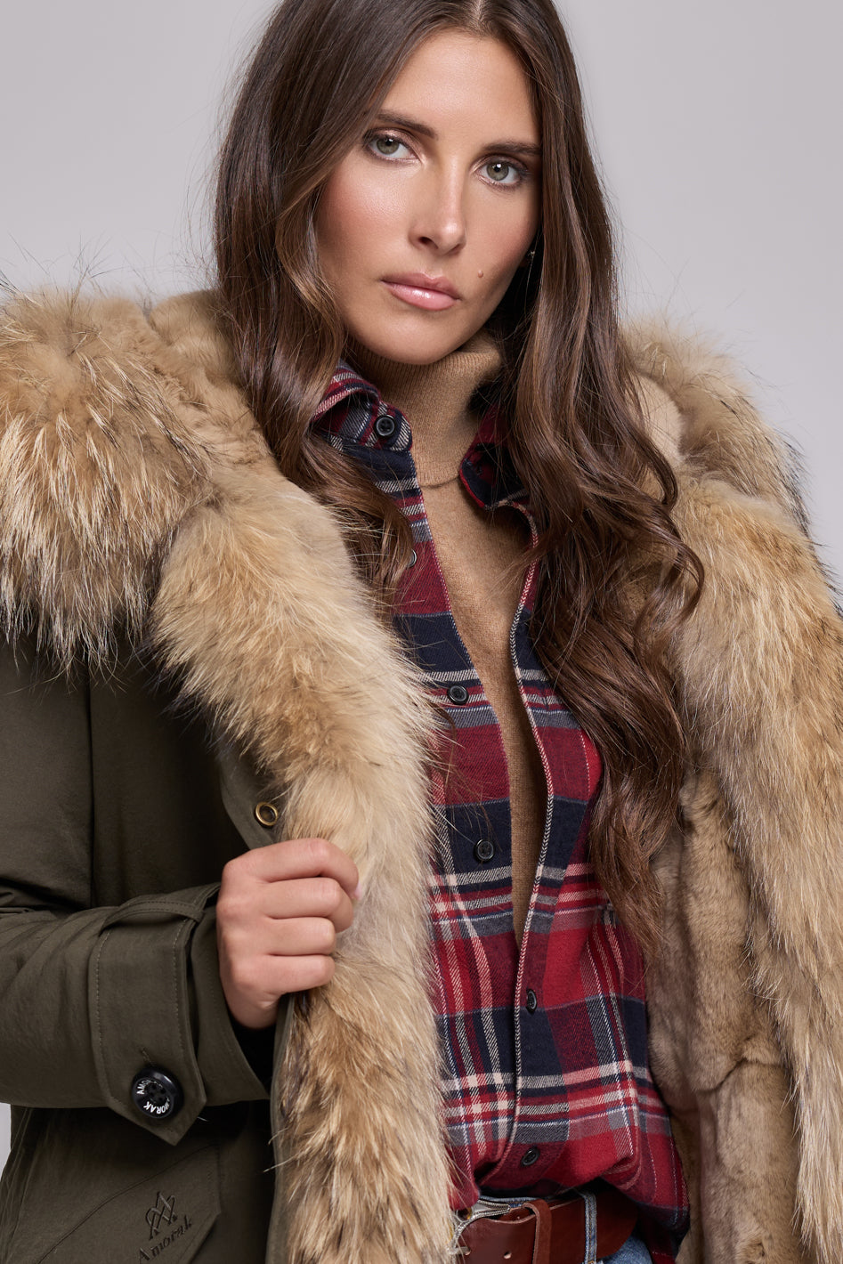 Parka in cotone tecnico impermeabile X-long raccon