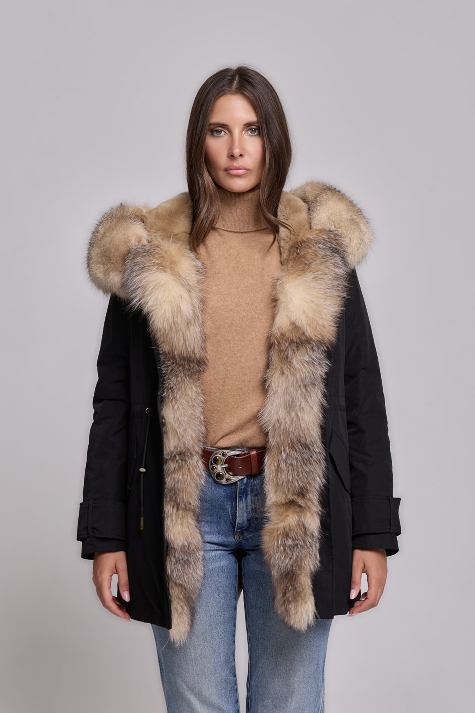 Parka in cotone tecnico impermeabile long  Cristal prestige
