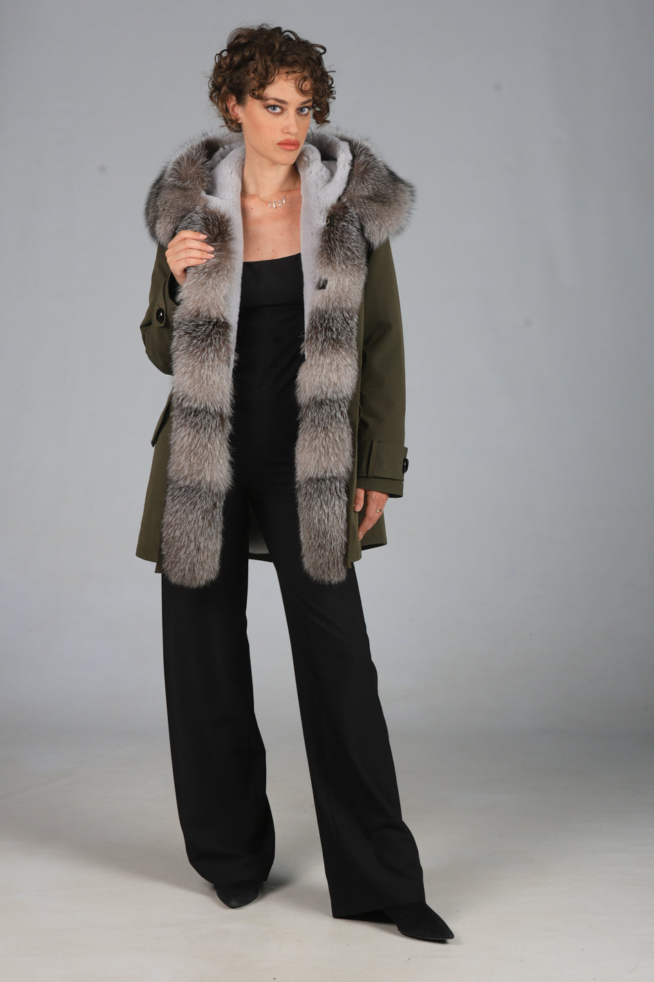 Parka in cotone tecnico long Frost