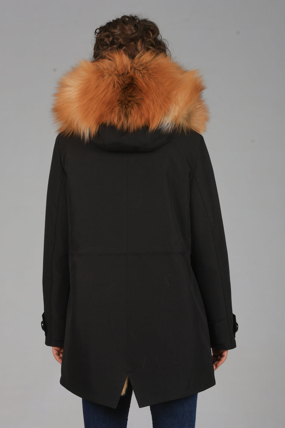 parka in cotone tecnico impermeabile long Luxury Gold