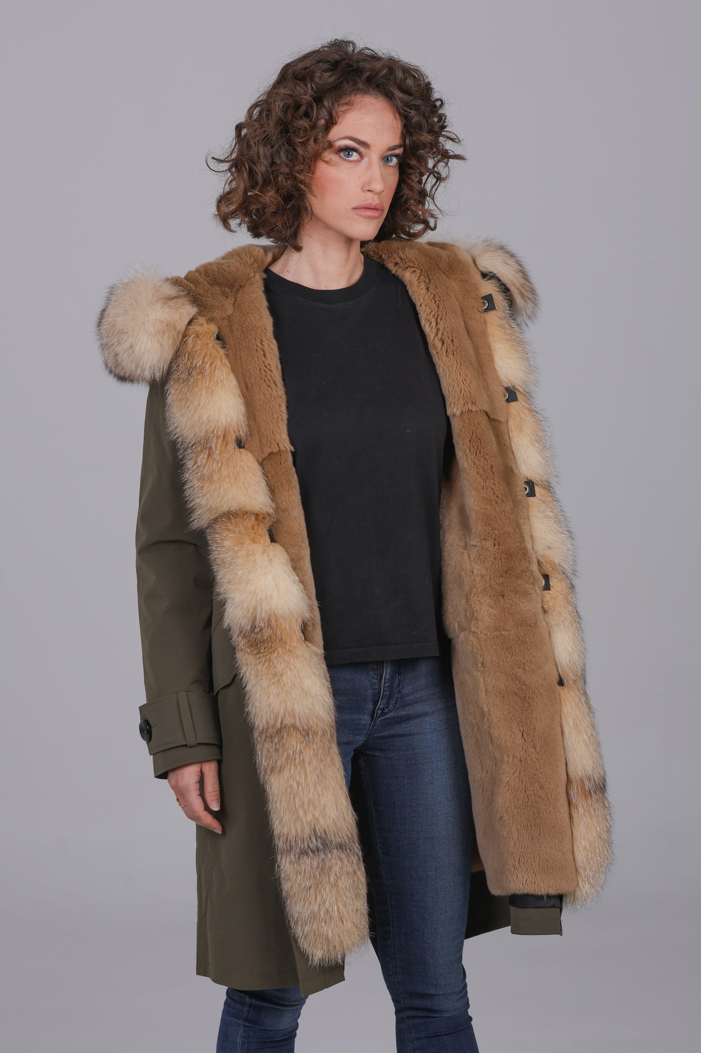 Parka in cotone tecnico impermeabile xlong  Cristal prestige